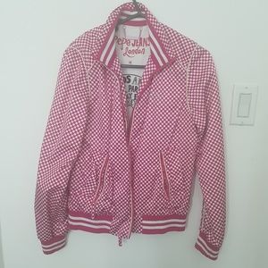 Pepe's Jean Jacket Pink & white